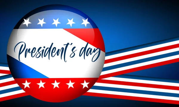 Präsident Day Banner Für Den Feiertag Der Vereinigten Staaten Darstellung — Stockfoto