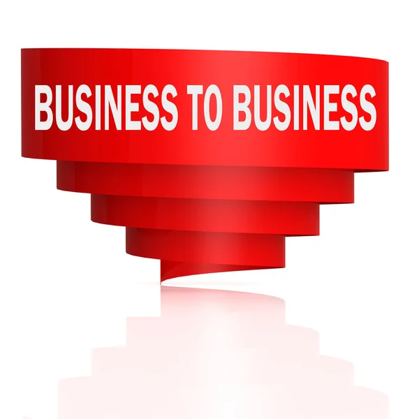 Business Business Wort Mit Kurvenbanner Rendering — Stockfoto