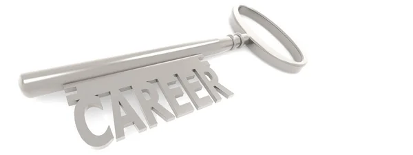 Key Unlock Open New Career Concept Rendering — Stock Photo, Image