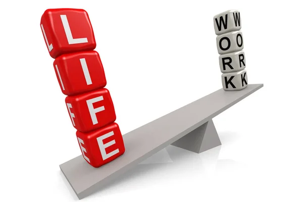 Work Life Balance Concept Rendering — Stock Photo, Image