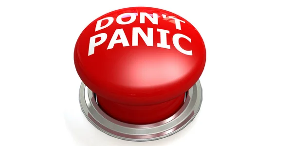 Panic Button Isolated Rendering — Stock Photo, Image