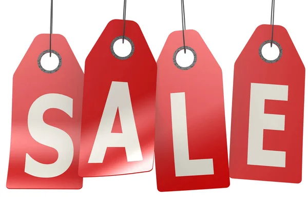 Discount Sale Tag Etikett Isoliert Mit Weißem Hintergrund Rendering — Stockfoto