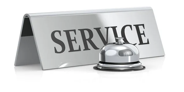 Silver Bell Service Sign Rendering — Stock Photo, Image