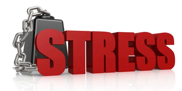 Debt Weight Tight Stress Word Rendering — Stock Photo, Image