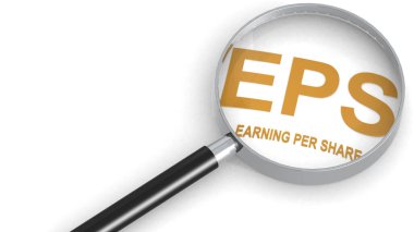EPS, Paylaşım Başına Kazanç, büyüteç altında kelime, 3D görüntüleme