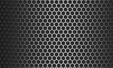 Altıgen ağ dizaynlı metal desen, 3D görüntüleme