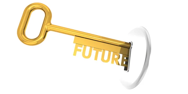 Future Key Plug Key Hole Rendering — Stock fotografie