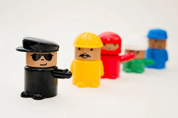 Collection Toy Figurines Different Professions — Stock Photo, Image