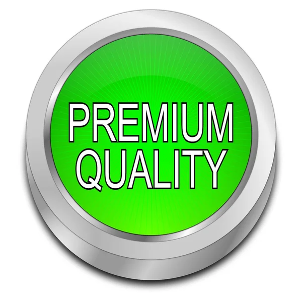 Glossy Green Premium Quality Button Illustration — стоковое фото