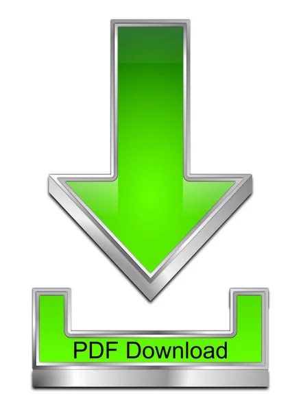 Green Pdf Download Symbol Illustration — стоковое фото