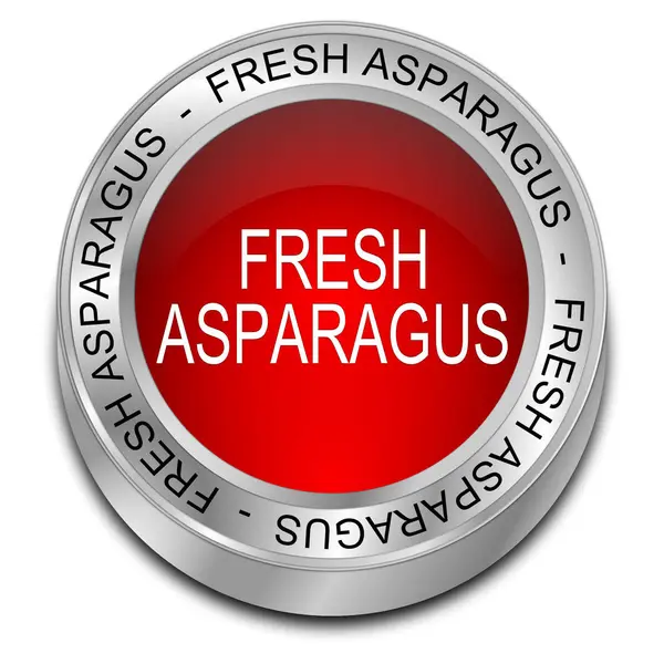 Czerwony Świeży Przycisk Asparagus Ilustracja — Zdjęcie stockowe
