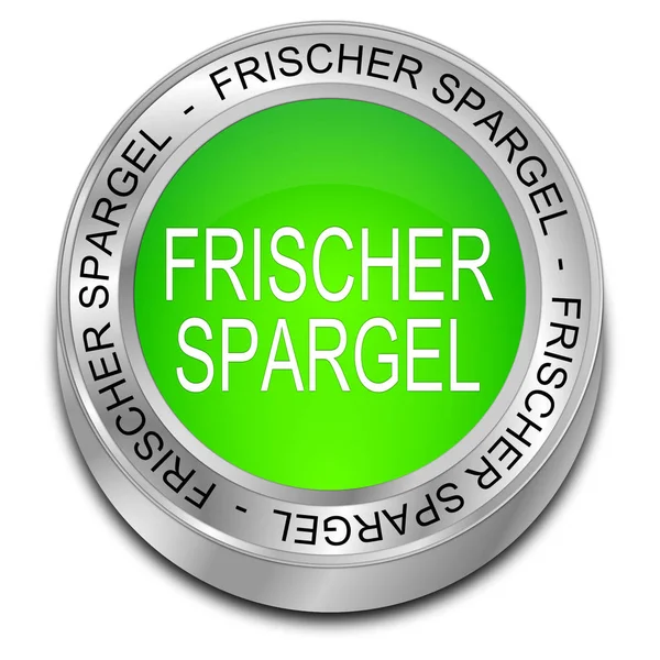 Yeşil Taze Kuşkonmaz Düğmesi Almanca Illüstrasyon — Stok fotoğraf