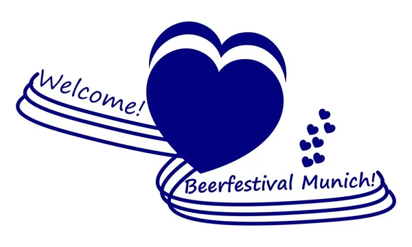 Blue Beerfestival München Illustration — Stockfoto