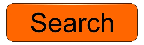 白いバックラウンドイラストのオレンジ色の検索ボタン — ストック写真