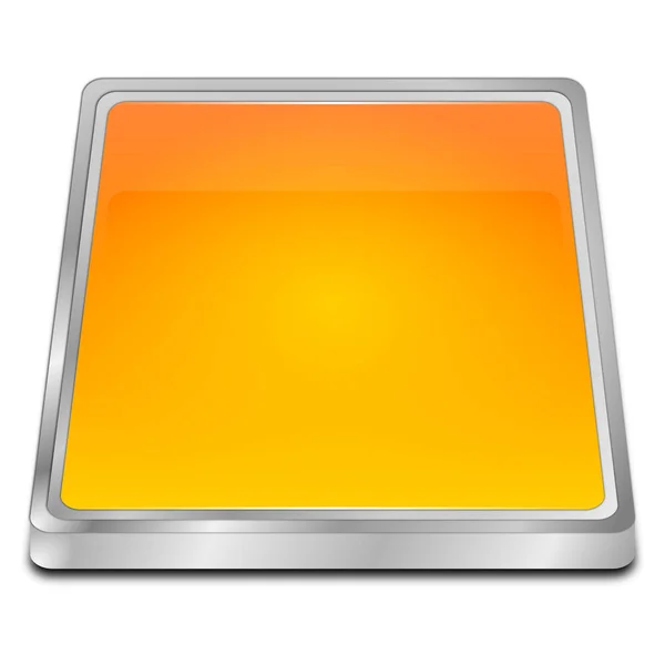 Оранжевая Пустая Кнопка Иллюстрация — стоковое фото