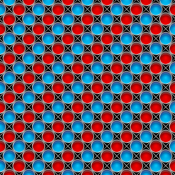 Dekoratív Kék Piros Absztrakt Háttér Illusztráció — Stock Fotó