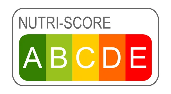 Nutri Score Label Illustrazione Nutrition Label Colori Immagini Stock Royalty Free