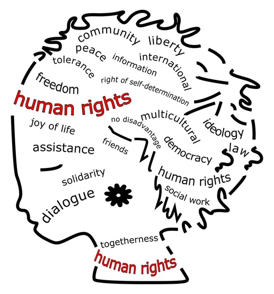 Menschenrechte Als Illustration — Stockfoto