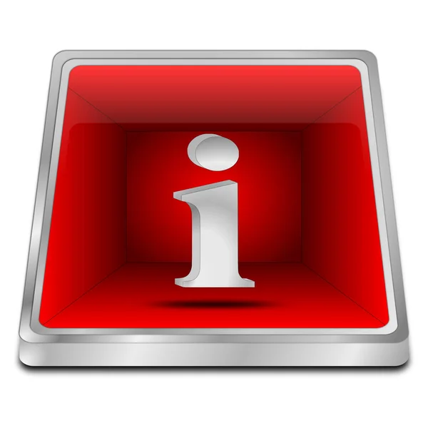 Red Information Button Illustration — Stock Photo, Image