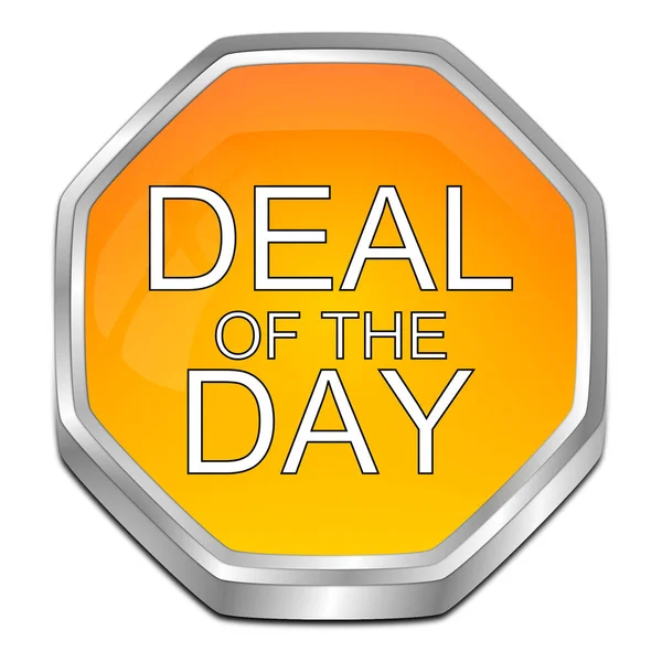 Orange Deal Day Button Illustration — Stock Photo, Image