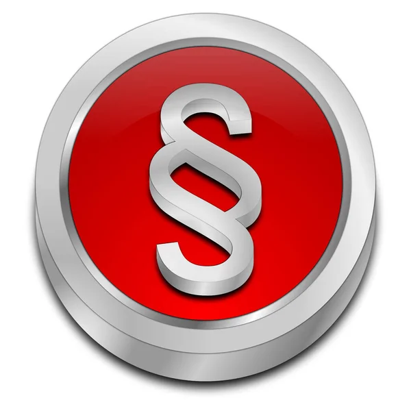 Red Law Paragraph Button Illustration — Stock Photo, Image