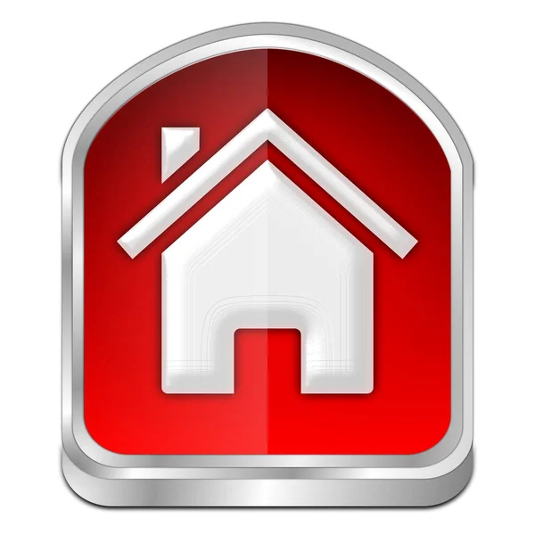 Rode Home Knop Illustratie — Stockfoto