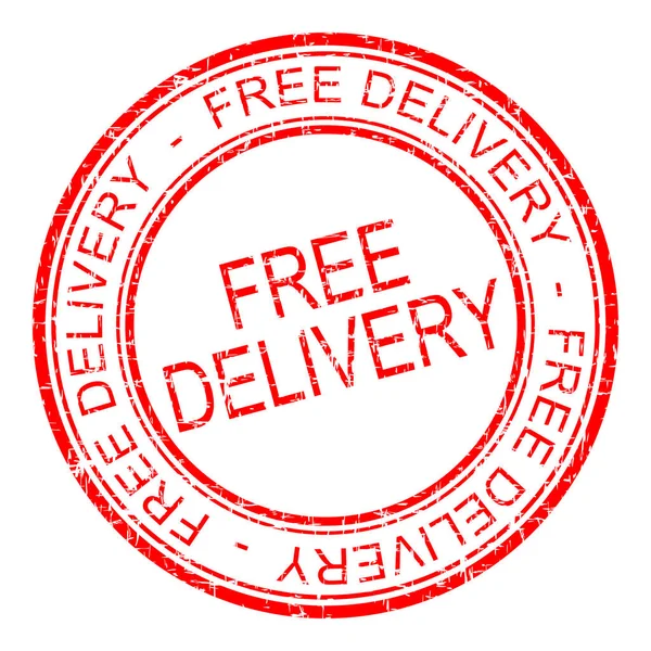Free Delivery Rubber Stamp Illustration — Stock Photo, Image