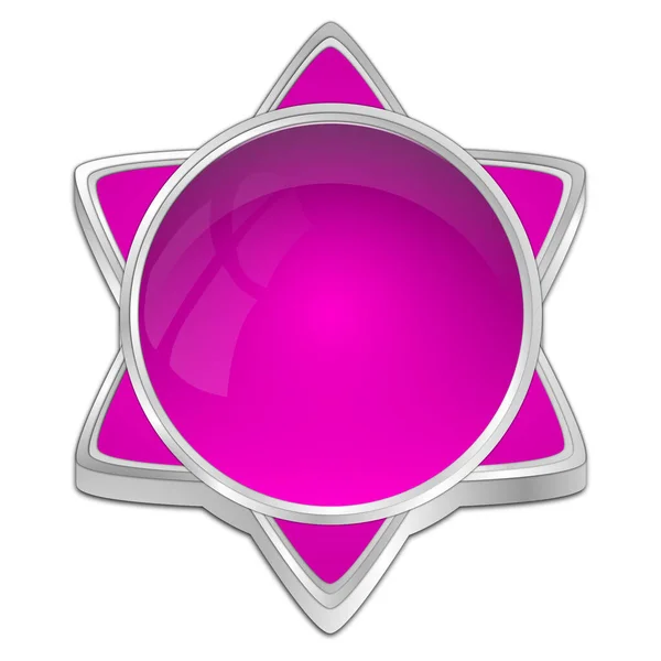 Purple Blank Star Button Illustration — Stock Photo, Image