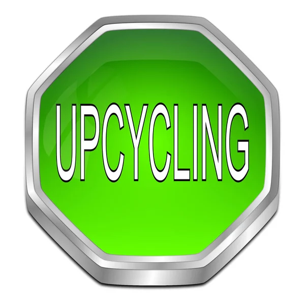 Green Upcycling Button Illustration — Stock Photo, Image