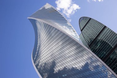 Moskova, Rusya - 07 09 2018: alt görünümü Moskova Mimarlık Simgesel Yapı