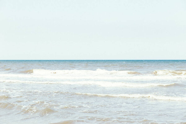 view of the sea, coastline, summer landscape