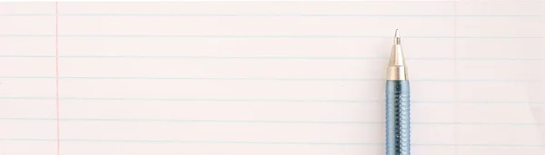 Kalem ve office pad top, defter temizleyin, yakın çekim, alanı Kopyala