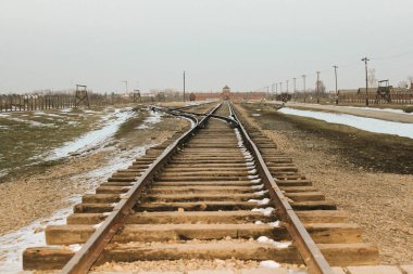 Aushwitz, Polonya: 03 16 2013: Aushwitz toplama ve imha kampı