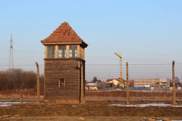 Aushwitz Polonia 2013 Vistas Del Campo Concentración Exterminio Aushwitz —  Fotos de Stock