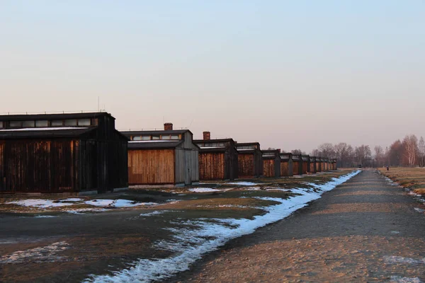 Aushwitz Polska 2013 Widok Obóz Koncentracyjny Aushwitz Zagłady — Zdjęcie stockowe