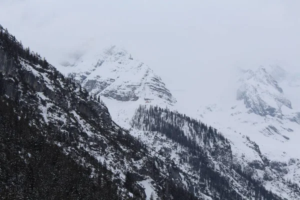 Вид Альпы Зимой Красивый Пейзаж — стоковое фото