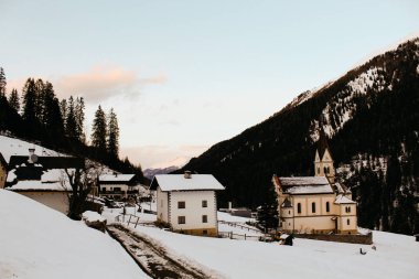 Trafoi, Italy - 03 20 2013: view of the beautiful Alpen vellage Trafoi in winter landscape