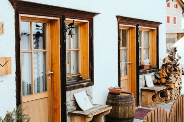 Trafoi, Italy - 03 20 2013: view of the beautiful Alpen vellage Trafoi in winter landscape