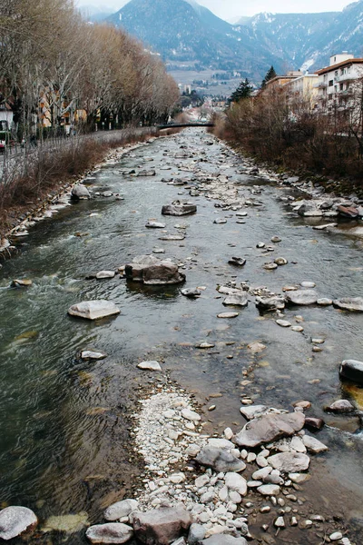 Meran Italien 2013 Blick Auf Die Strassen Von Meran Alpenstadtbild — Stockfoto