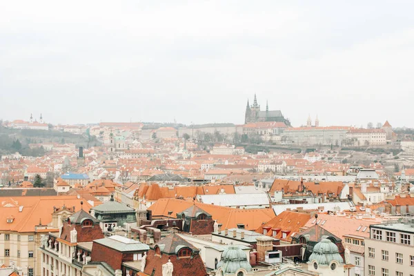 Prague Çek Cumhuriyeti 2013 Mimarlık Binalar Dönüm Noktası Eski Bir — Stok fotoğraf