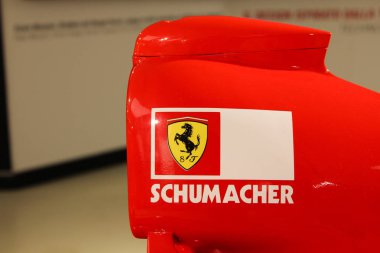Maranello, İtalya - 03 26 2013: spor arabalar Ferrari müzede sergi Müzesi