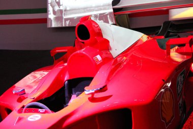 Maranello, İtalya - 03 26 2013: spor arabalar Ferrari müzede sergi Müzesi