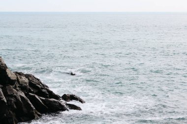 Rapallo, İtalya - 03 27 2013: Bir tatil beldesi Rapallo sokaklarında görünümünü.