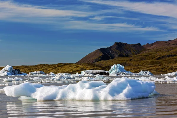 Lagoa Glaciar Jokulsarlon Islândia Islândia — Fotografia de Stock