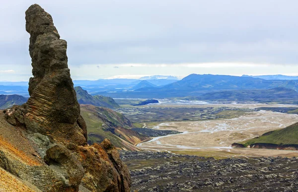 Reserva Natural Landmannalaugar Corazón Islandia — Foto de Stock