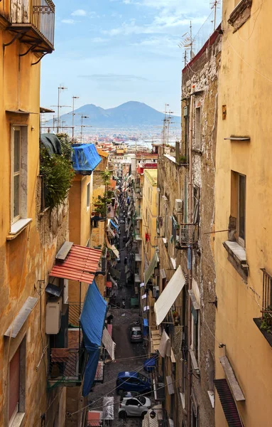 Panoramautsikt Över Neapel Italien — Stockfoto