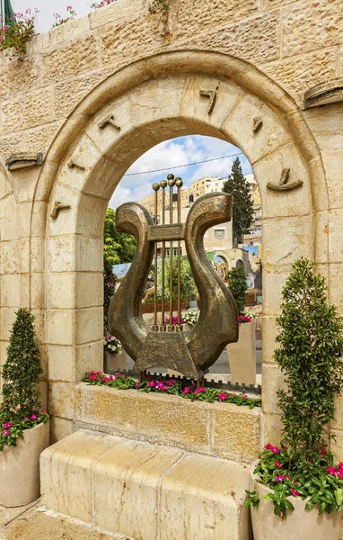 Israels kung David harpa eller Lyra musikinstrument — Stockfoto