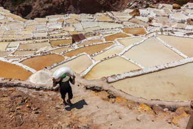 Salinas de Maraş, insan yapımı tuz madenleri yakın: Cusco, Peru