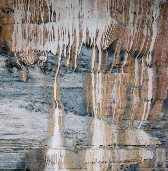 Mineral mağara duvar doku
