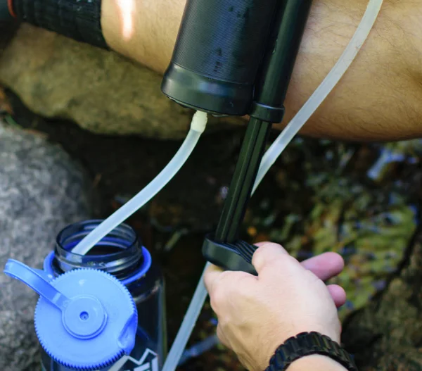 Kamp ve Backpacking için su filtre Pompası